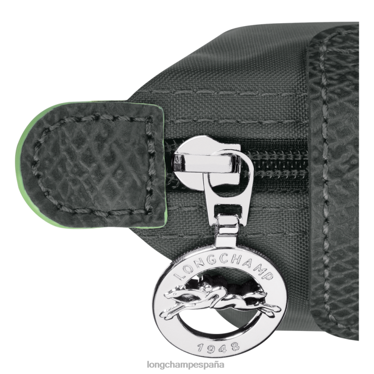 Longchamp monedero le pliage verde grafito mujer Artículos de cuero 064LB509