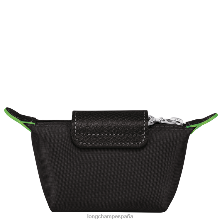 Longchamp monedero le pliage verde negro mujer Artículos de cuero 064LB506