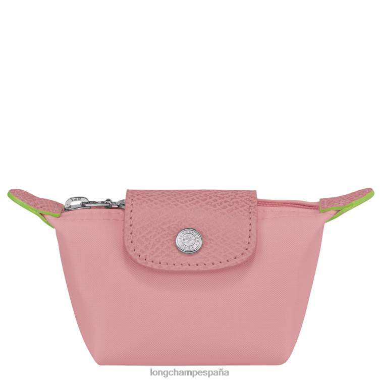 Longchamp monedero le pliage verde rosa pétalo mujer Artículos de cuero 064LB512