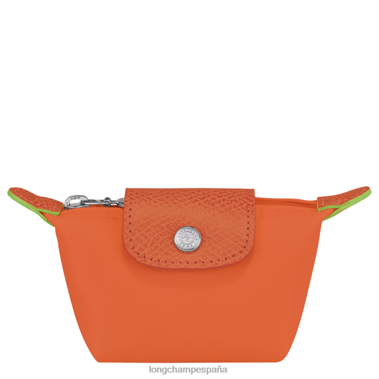 Longchamp monedero le pliage verde zanahoria mujer Artículos de cuero 064LB511
