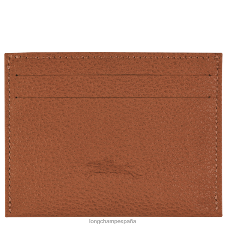 Longchamp tarjetero le foulonne caramelo mujer Artículos de cuero 064LB645