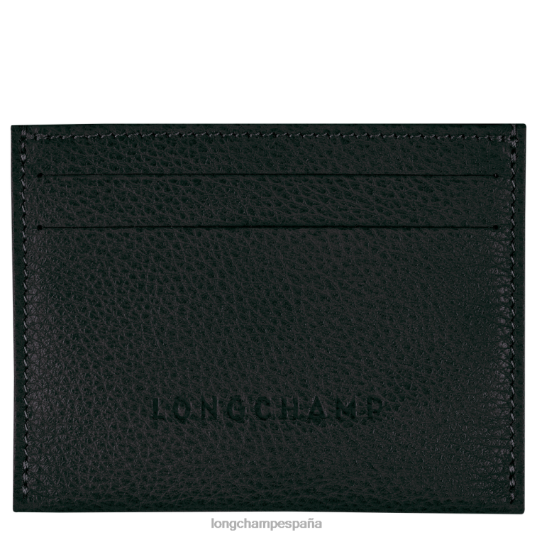 Longchamp tarjetero le foulonne negro mujer Artículos de cuero 064LB643