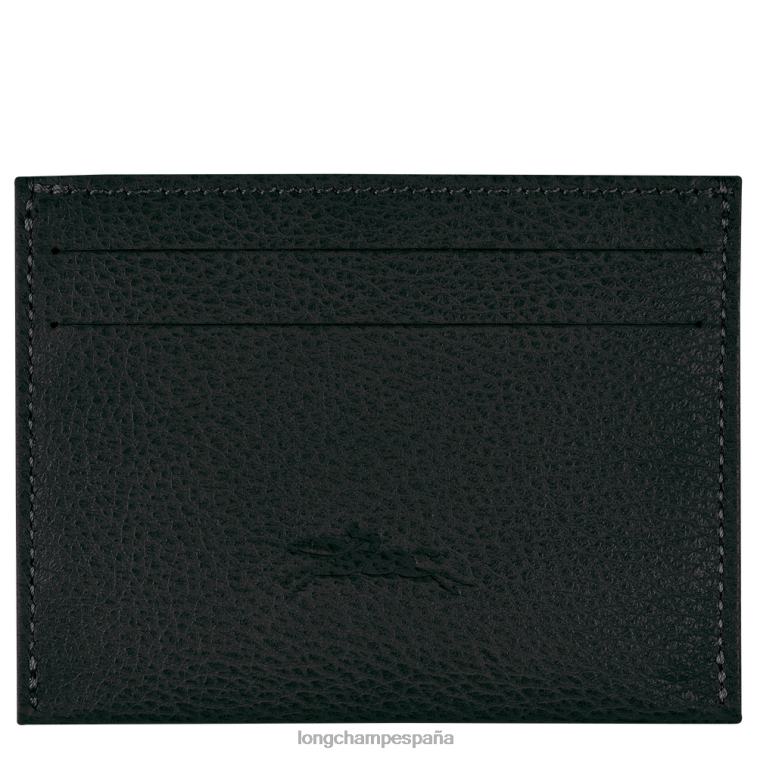 Longchamp tarjetero le foulonne negro mujer Artículos de cuero 064LB643
