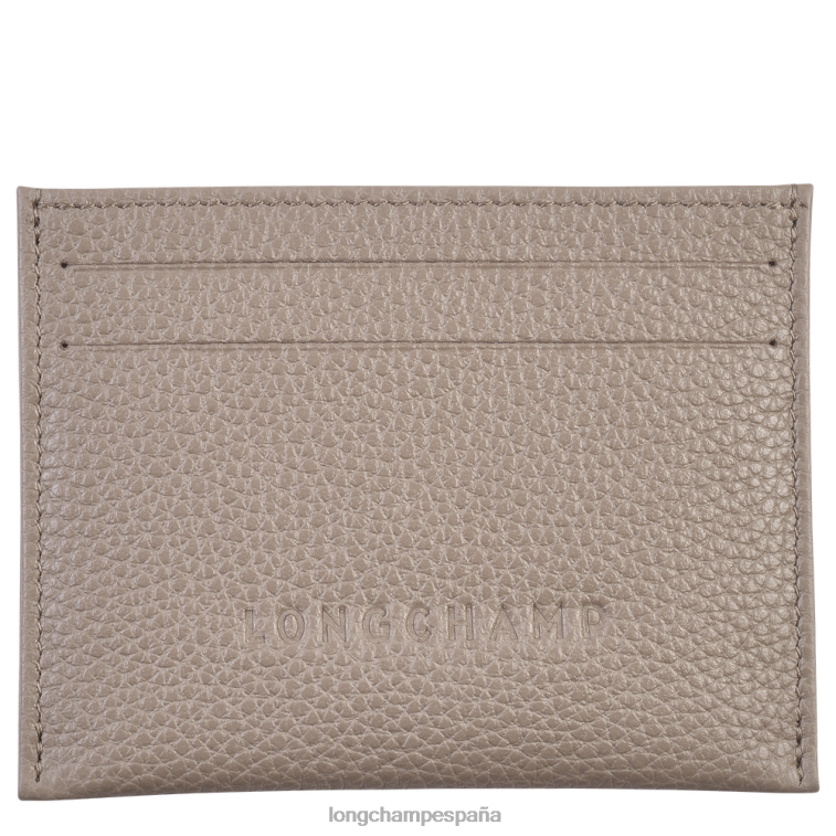 Longchamp tarjetero le foulonne tórtola mujer Artículos de cuero 064LB647