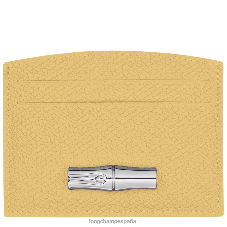 Longchamp tarjetero rosa maíz mujer Artículos de cuero 064LB638