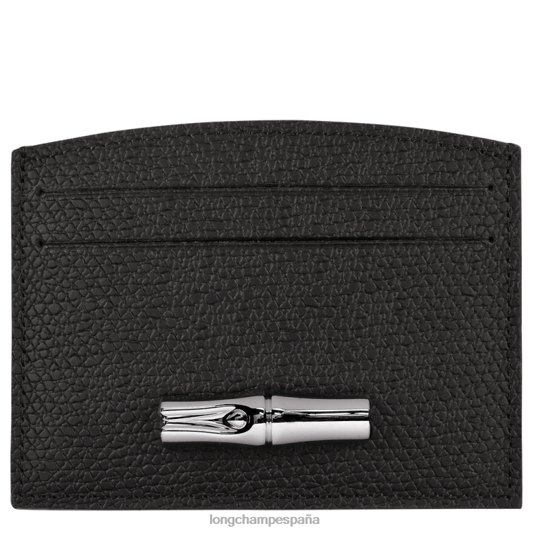 Longchamp tarjetero rosa negro mujer Artículos de cuero 064LB636