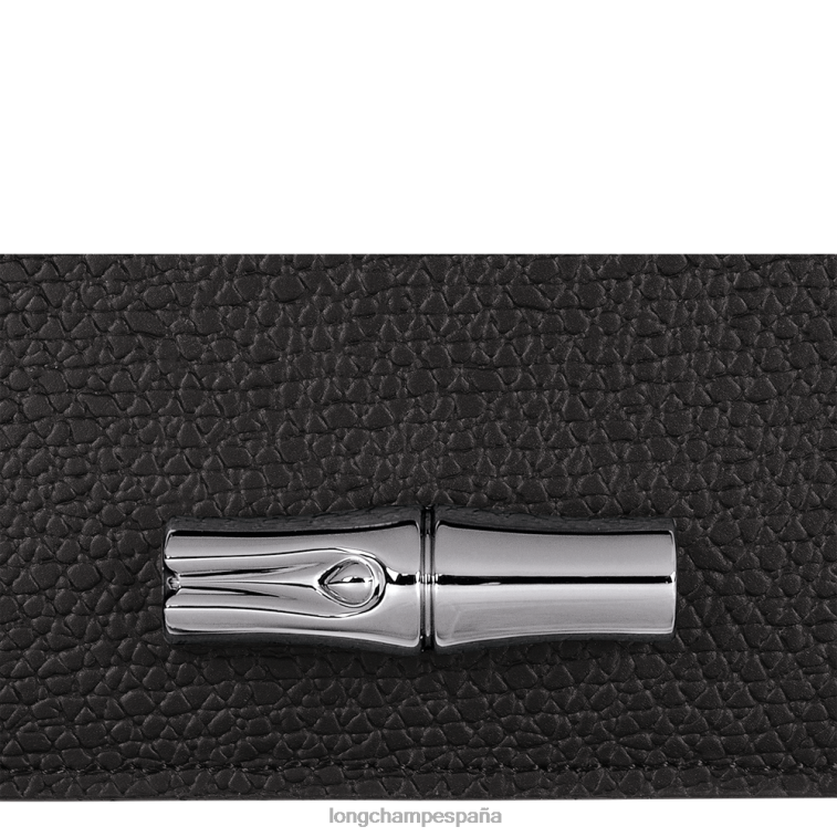 Longchamp tarjetero rosa negro mujer Artículos de cuero 064LB636