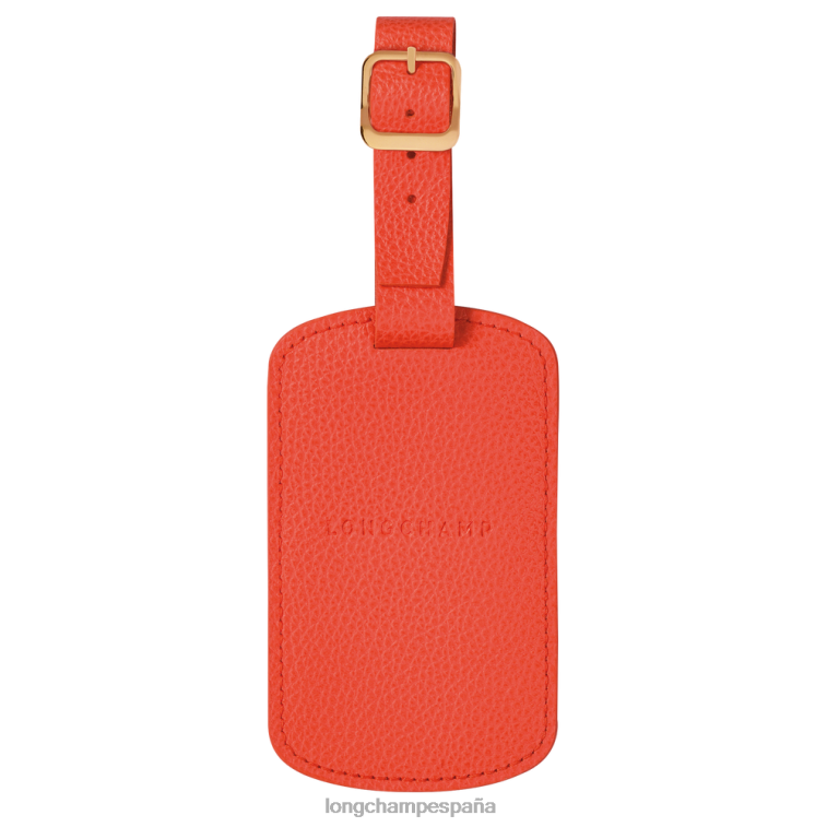 Longchamp etiqueta de equipaje le foulonne naranja mujer accesorios 064LB852