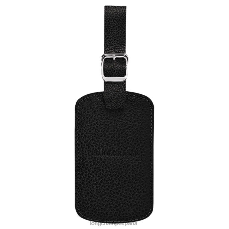 Longchamp etiqueta de equipaje le foulonne negro mujer accesorios 064LB853