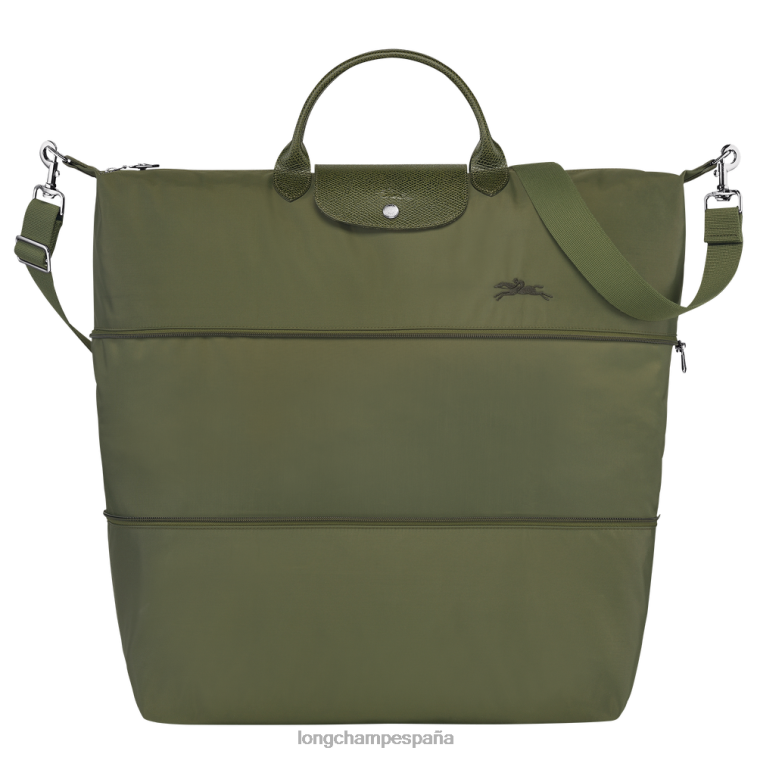 Longchamp bolsa de viaje le pliage verde ampliable bosque mujer bolsas 064LB801