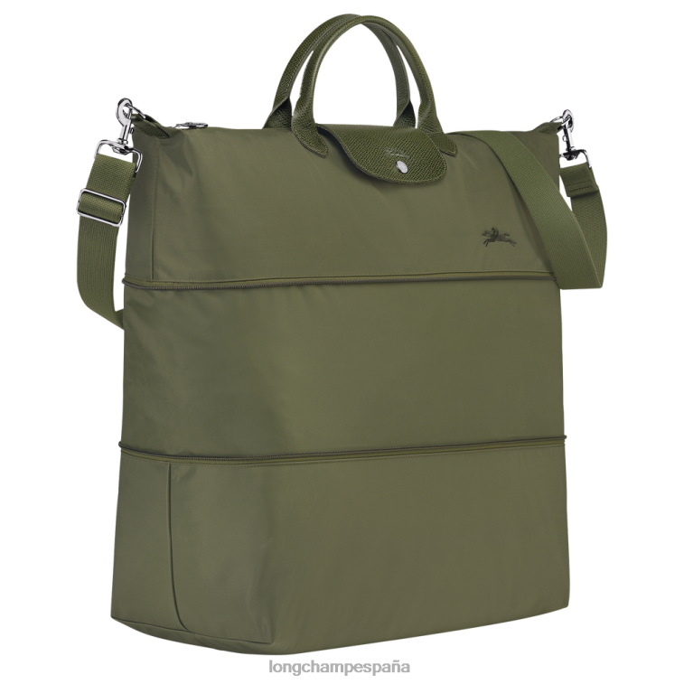 Longchamp bolsa de viaje le pliage verde ampliable bosque mujer bolsas 064LB801