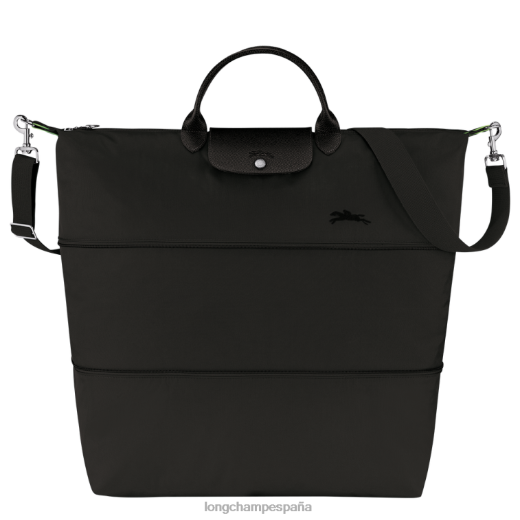 Longchamp bolsa de viaje le pliage verde ampliable negro mujer bolsas 064LB800