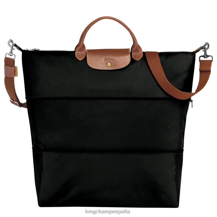 Longchamp bolsa de viaje original le pliage ampliable negro mujer bolsas 064LB819