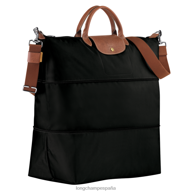 Longchamp bolsa de viaje original le pliage ampliable negro mujer bolsas 064LB819