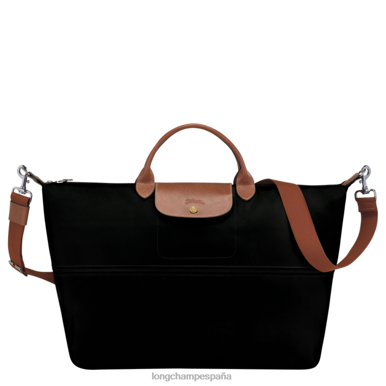 Longchamp bolsa de viaje original le pliage ampliable negro mujer bolsas 064LB819