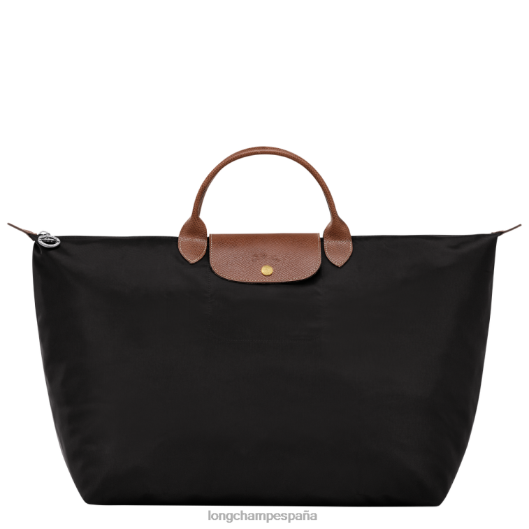 Longchamp bolsa de viaje original le pliage negro mujer bolsas 064LB805