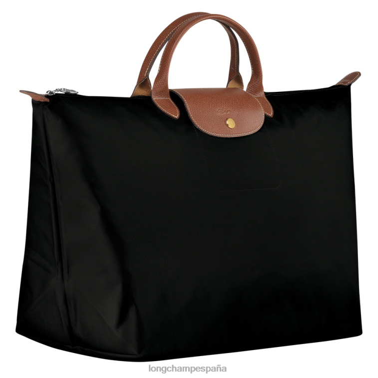 Longchamp bolsa de viaje original le pliage negro mujer bolsas 064LB805