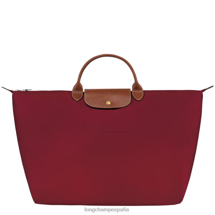 Longchamp bolsa de viaje original le pliage rojo mujer bolsas 064LB807