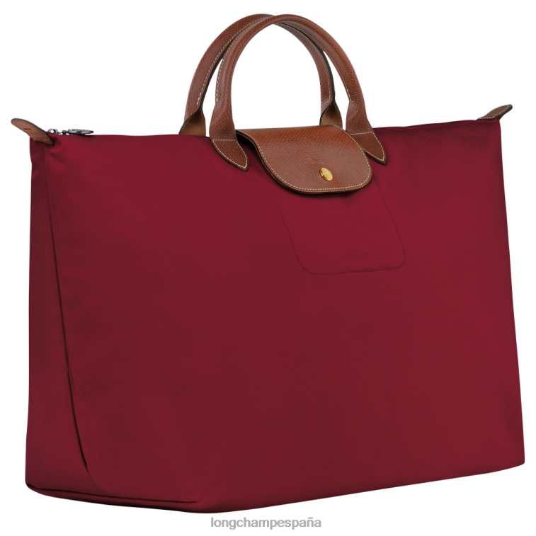 Longchamp bolsa de viaje original le pliage rojo mujer bolsas 064LB807