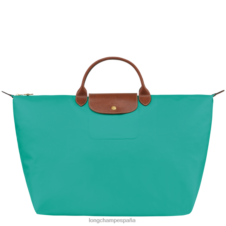 Longchamp bolsa de viaje original le pliage turquesa mujer bolsas 064LB809