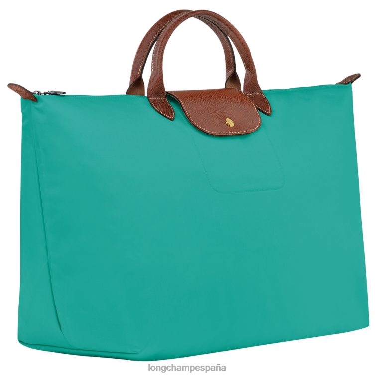 Longchamp bolsa de viaje original le pliage turquesa mujer bolsas 064LB809