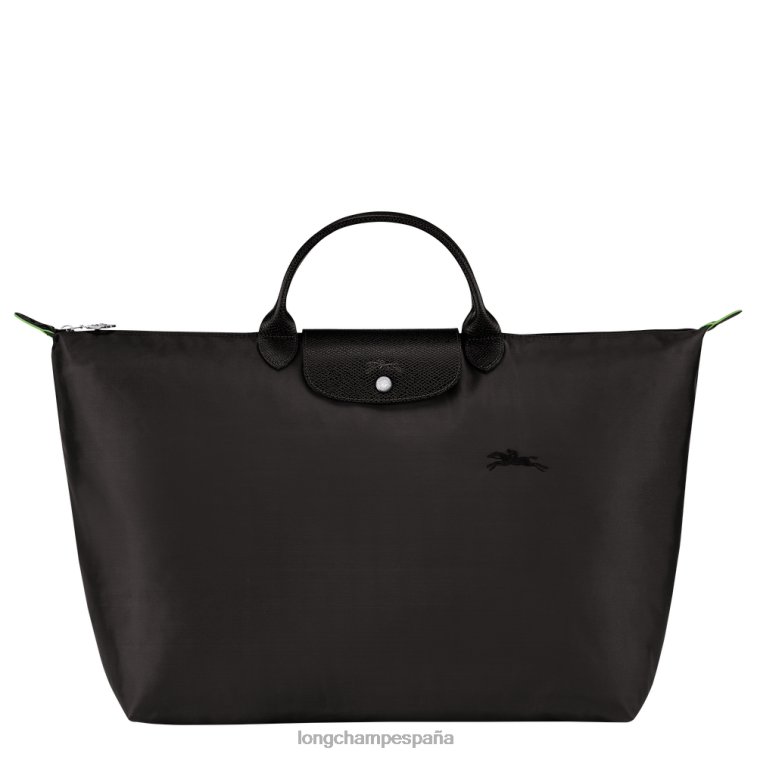 Longchamp bolsa de viaje verde le pliage negro mujer bolsas 064LB786