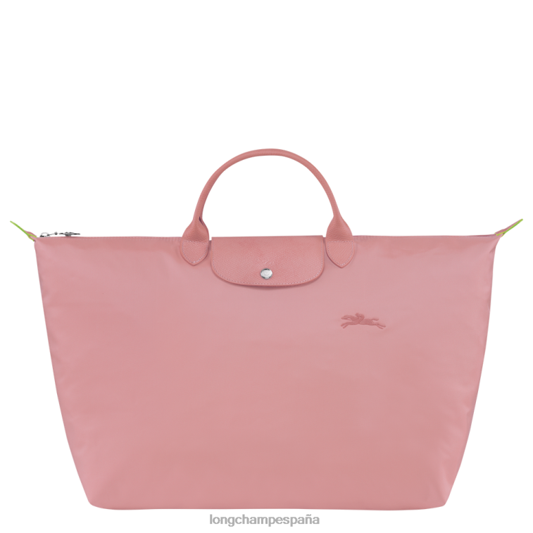 Longchamp bolsa de viaje verde le pliage rosa pétalo mujer bolsas 064LB792