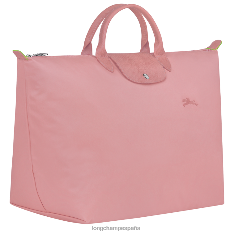 Longchamp bolsa de viaje verde le pliage rosa pétalo mujer bolsas 064LB792