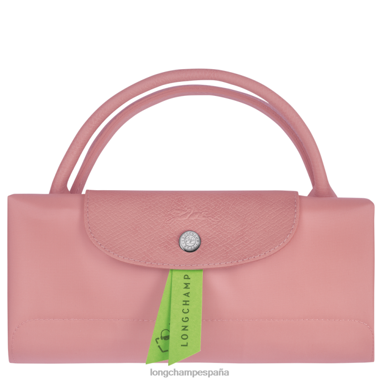 Longchamp bolsa de viaje verde le pliage rosa pétalo mujer bolsas 064LB792